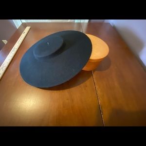 Black Felt Hat 18th Century Style Colonial Williamsburg NWT